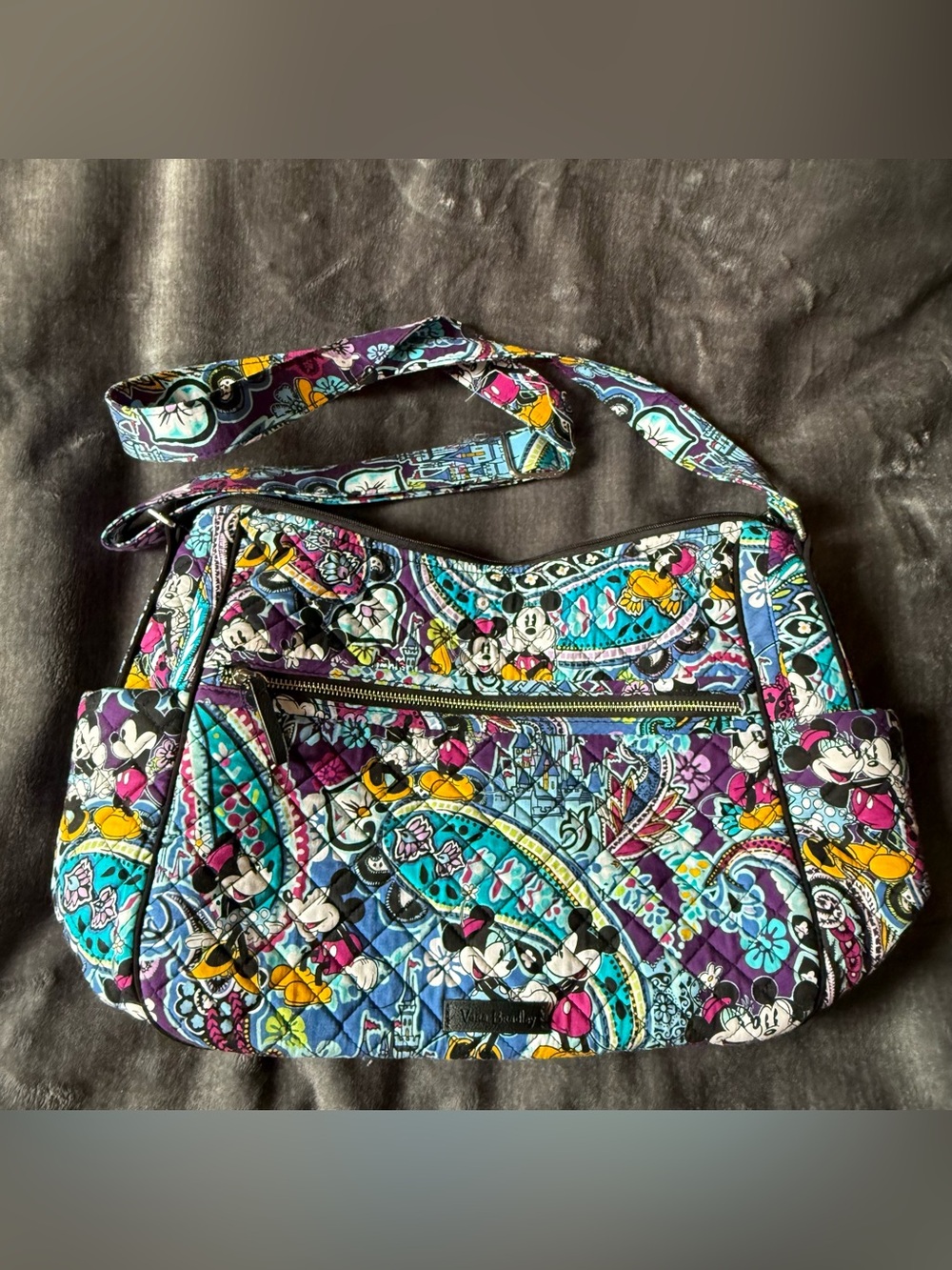 Disney Vera Bradley Mickey Mouse Paisley Shoulder Bag